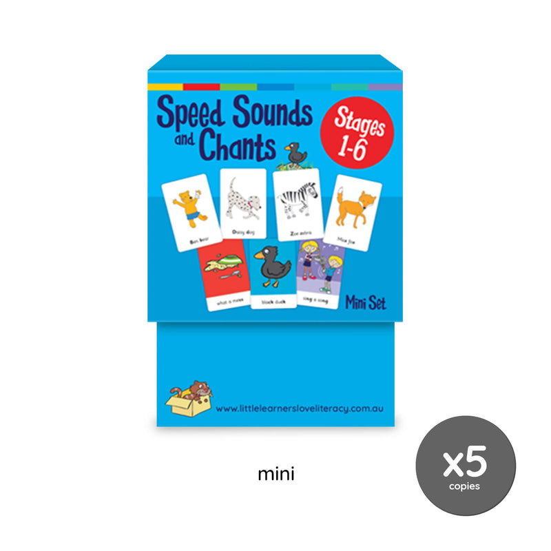 Speed Sounds and Chants Cards Stage 1-6 Mini Set